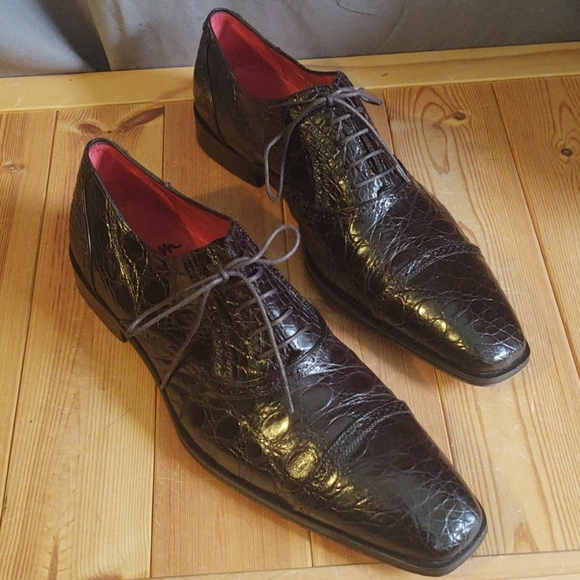 Mezlan Alligator Shoes Niagra Custom Size 11.5